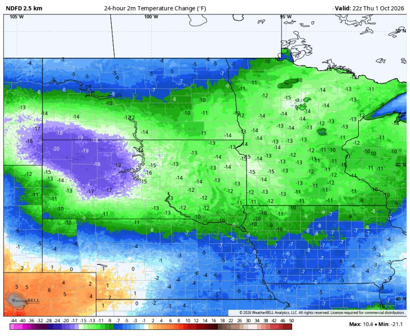 Cooler, more fall-like days ahead