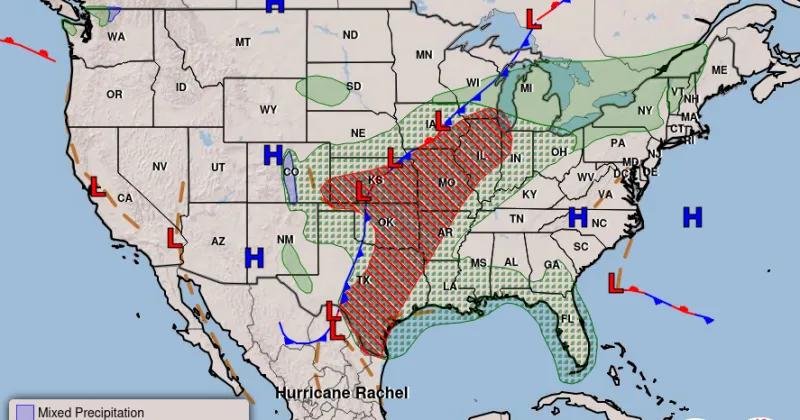 Quiet weather pattern continues for the area with highs in the 60s