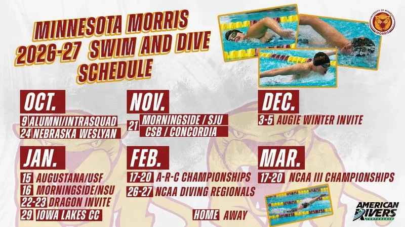 Minnesota Morris Swim and Dive Reveals 2026-27 Schedule