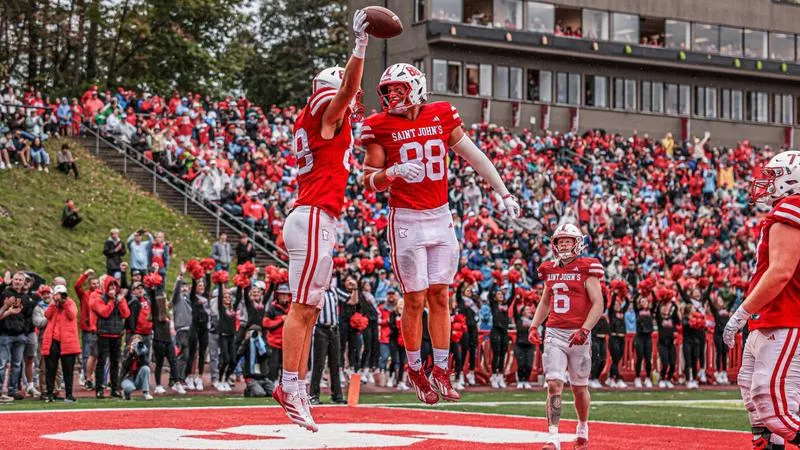 Rain Can't Slow No. 5 SJU in Convincing 42-16 Win Over No. 7 Bethel