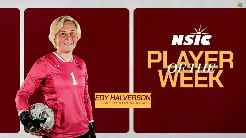 Halverson Named NSIC Goalkeeper of the Week