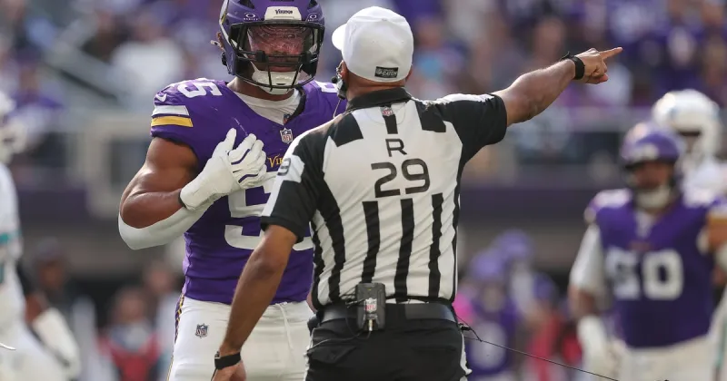 NFL suspends referee Adrian Hill 1 game for unprofessional conduct following Vikings-Dolphins game
