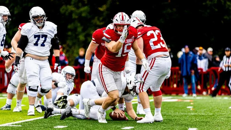 SJU's King Named to D3football.com Team of the Week