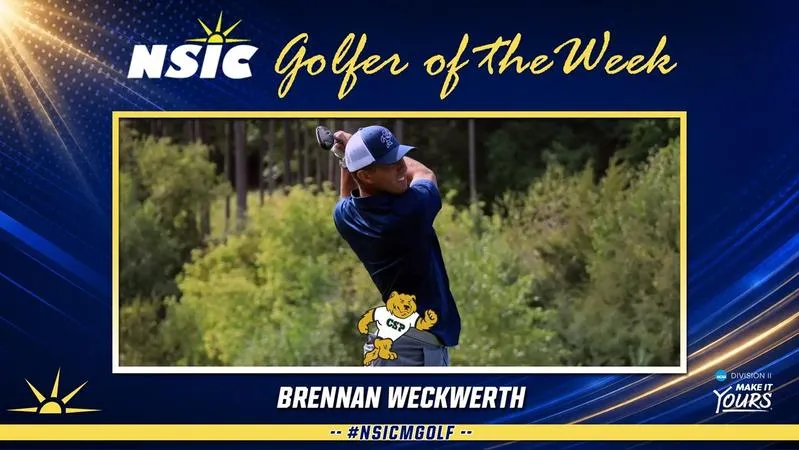 Weckwerth picks up third NSIC Golfer of the Week Award