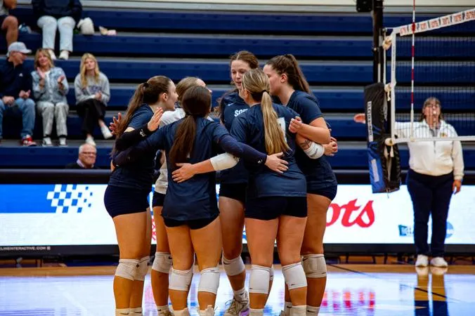 Volleyball Falls in Three Sets at St. Benedict