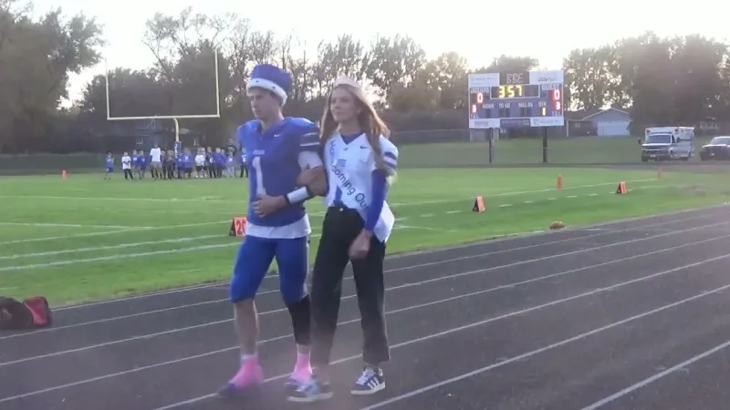 B-B-E Homecoming football: Pep Band plays and royalty introduced (VIDEO)