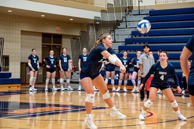 Volleyball Takes Opening Set, Falls at Carleton in Four