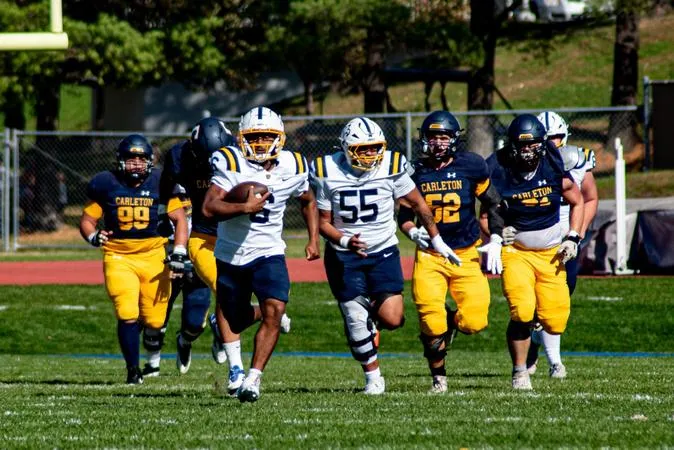 Football Rushes for 311 Yards, Falls Just Short at Carleton