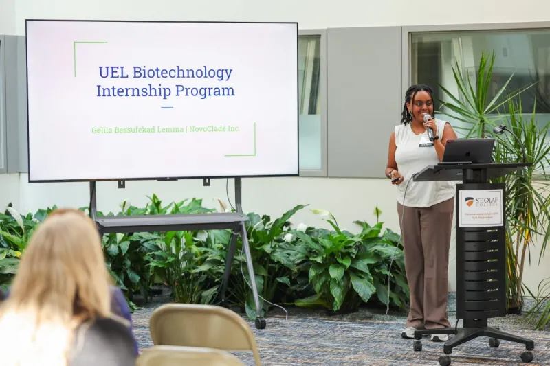 St. Olaf and University Enterprise Laboratories partner to connect students with innovation-focused start-ups