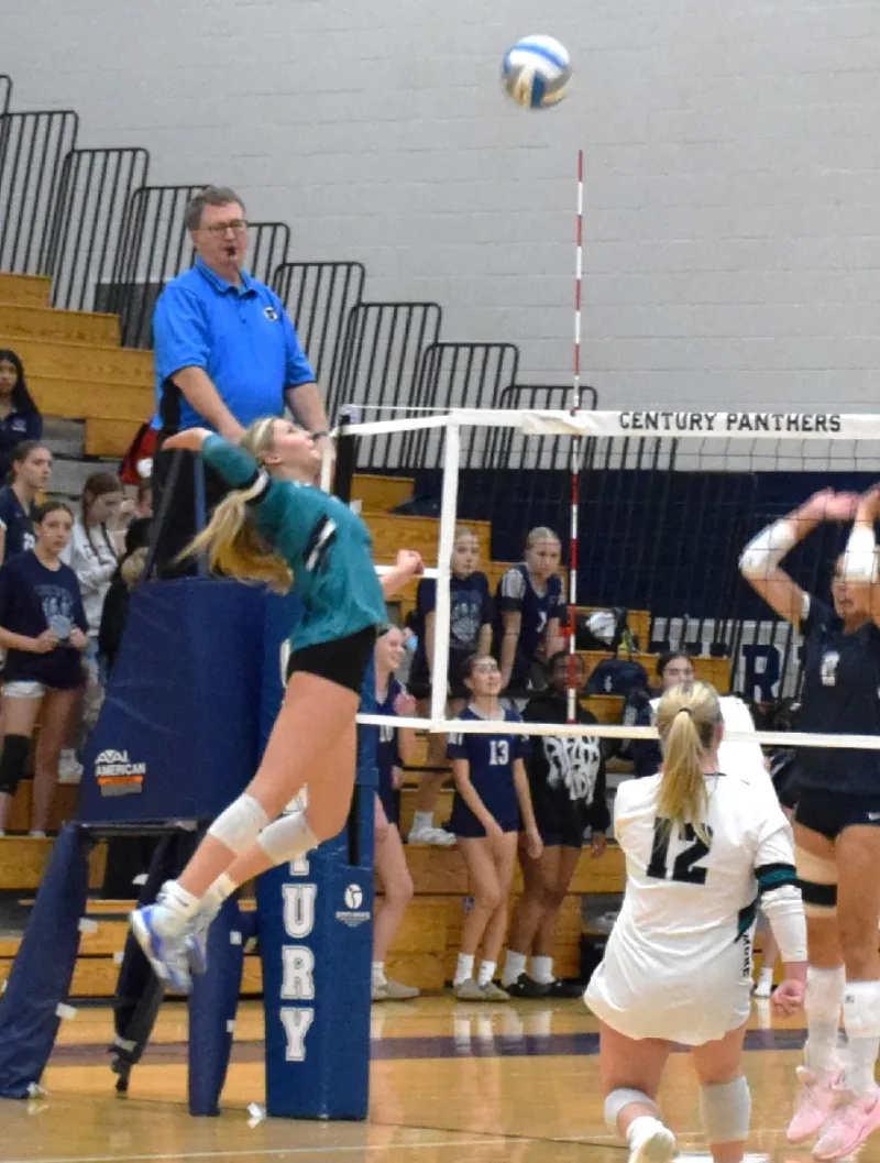 Volleyball: #4 Falcons Top W-K, Century in Five Sets