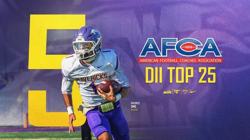Mavericks Remain Fifth in AFCA Top 25, Third in D2Football.com Poll