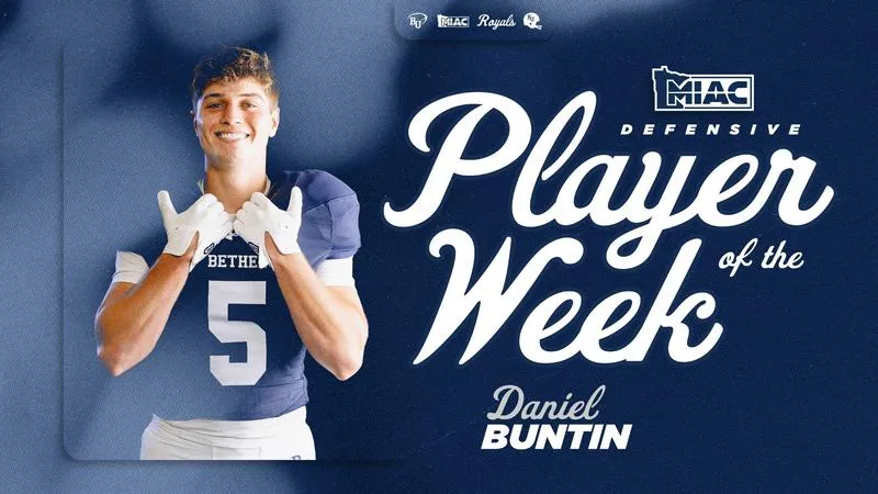 Daniel Buntin Named October 12 MIAC Football Defensive Player of the Week