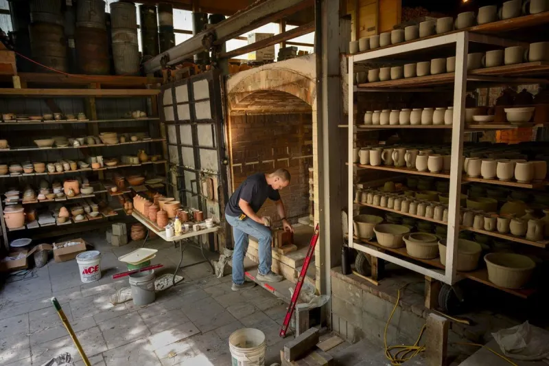 North America's Largest Wood-burning Kiln Fires Up For Ten Days Of Pottery Transformation