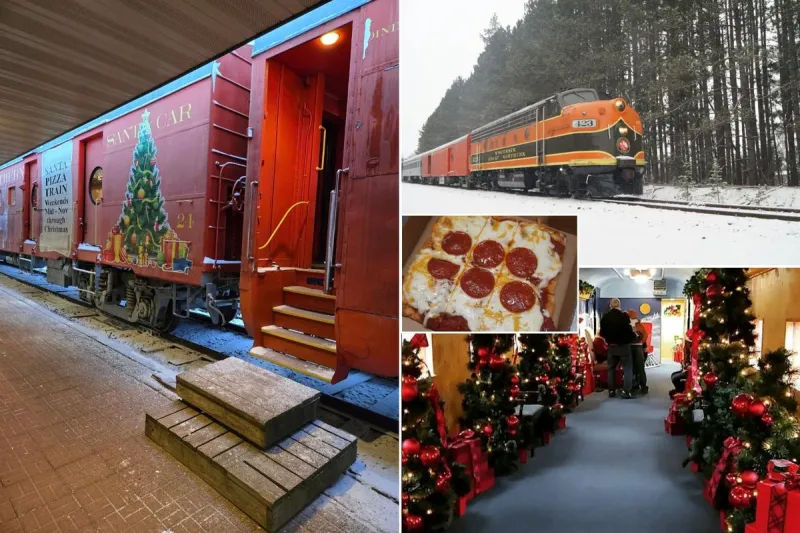 Christmas Pizza Train With Santa is a Wisconsin Holiday Hit