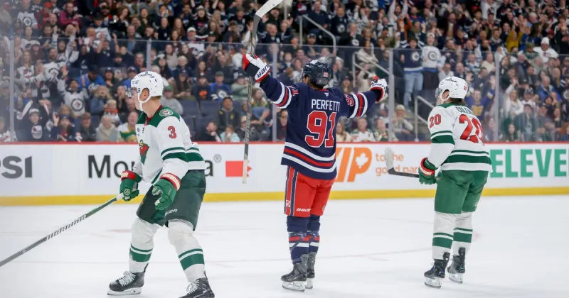 Jets beat the Wild 5-2 as Cole Perfetti scores 2 goals