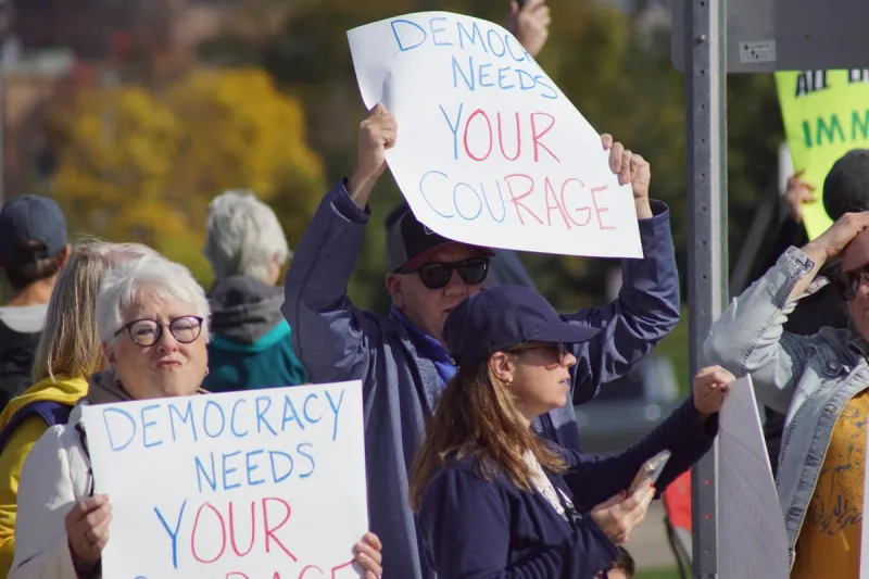 No Kings Rally Saturday Encourages People To Vote Early