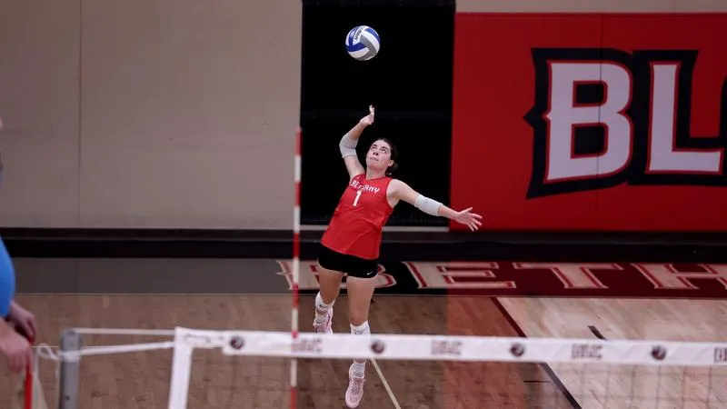Volleyball falls in three to Northwestern