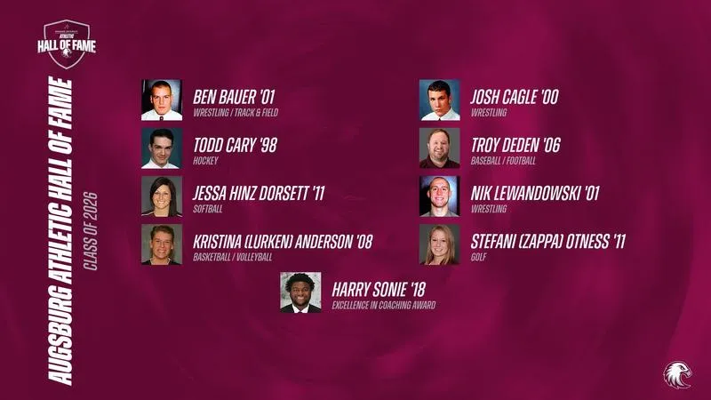 Augsburg honors 9 at Athletic Hall of Fame event
