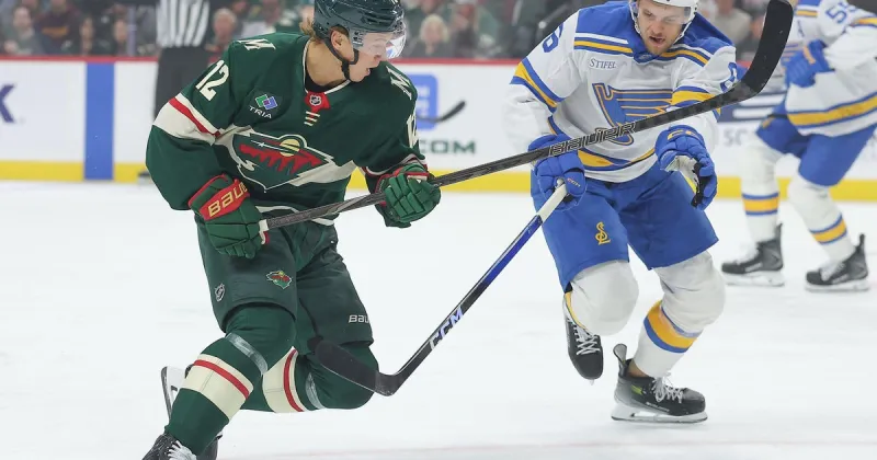 Matt Boldy has 5th career hat trick and Wild beat Blues 5-4