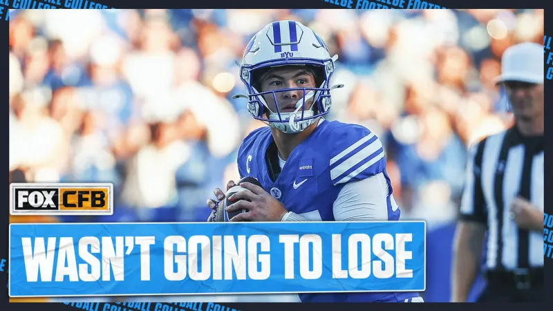 Bear Bachmeier Reveals Personal Motivation Behind BYU's Upset Win Over Notre Dame
