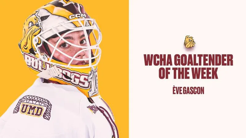 Gascon Named WCHA Goaltender of the Week
