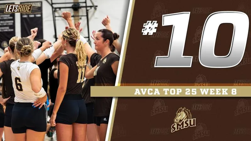 SMSU volleyball moves inside top 10 in recent AVCA poll