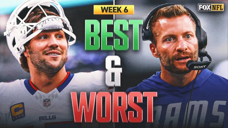 NFL Best And Worst: Josh Allen Puts On A Show; The Rams Hit A New Low