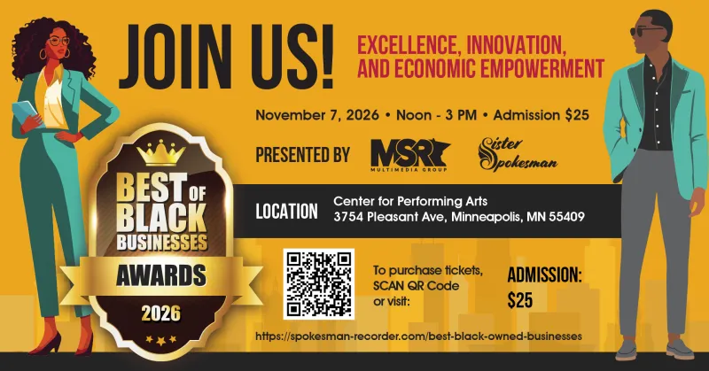 Best of Black Business Awards Ceremony Returns Nov. 7 to Celebrate Minnesota's Top Black-Owned Businesses