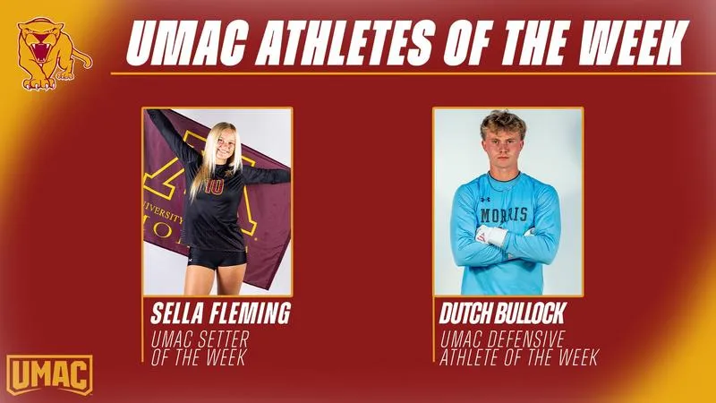 Fleming and Bullock Earn UMAC Athletes of the Week Honors