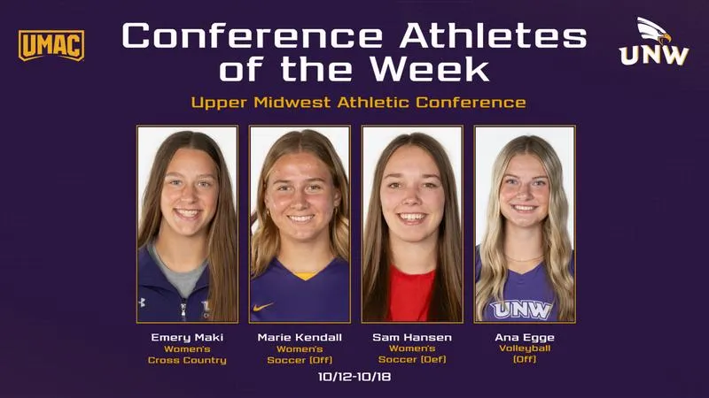 Four UNW Women Recognized as UMAC Athletes of the Week
