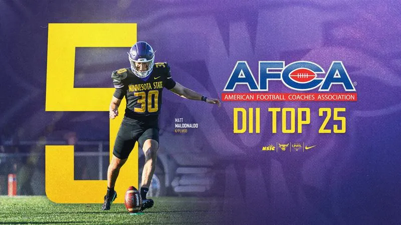 Mavericks Hold Steady at Fifth in AFCA Top 25; Remain Third in D2Football.com Poll