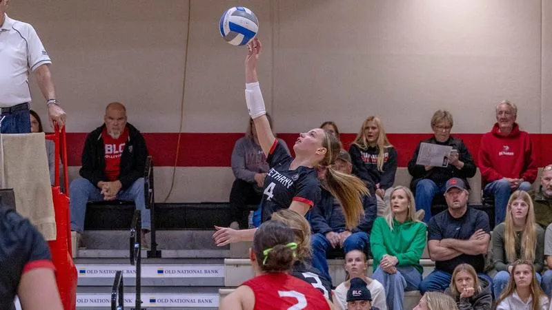 Volleyball Loses Five-Set Match at Martin Luther