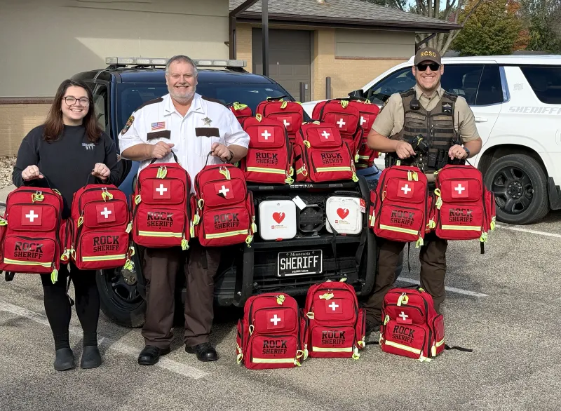 Anonymous donation supports first-aid, medical and trauma response backpacks for deputies