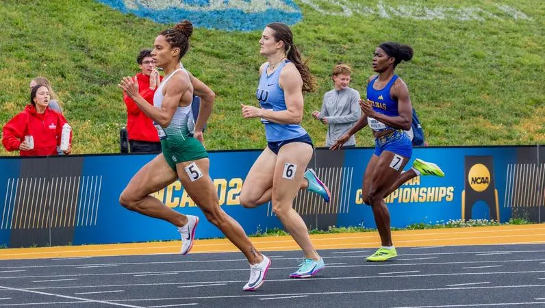 Roland captures top qualifying time at NCAA Championships day one