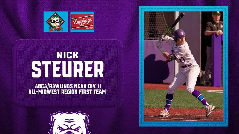 Steurer Named ABCA/Rawlings Division II Midwest All-Region First Team