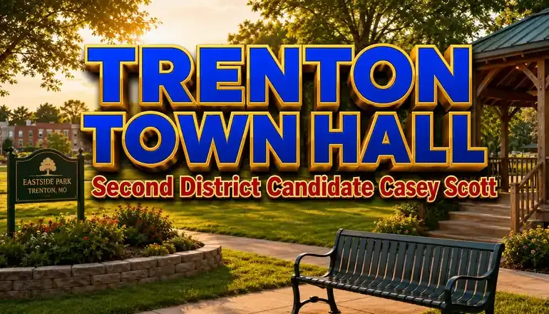 Second District candidate holds Trenton town hall