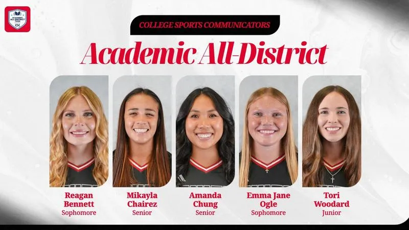 Five Cardinals Selected to CSC Academic All-District Team