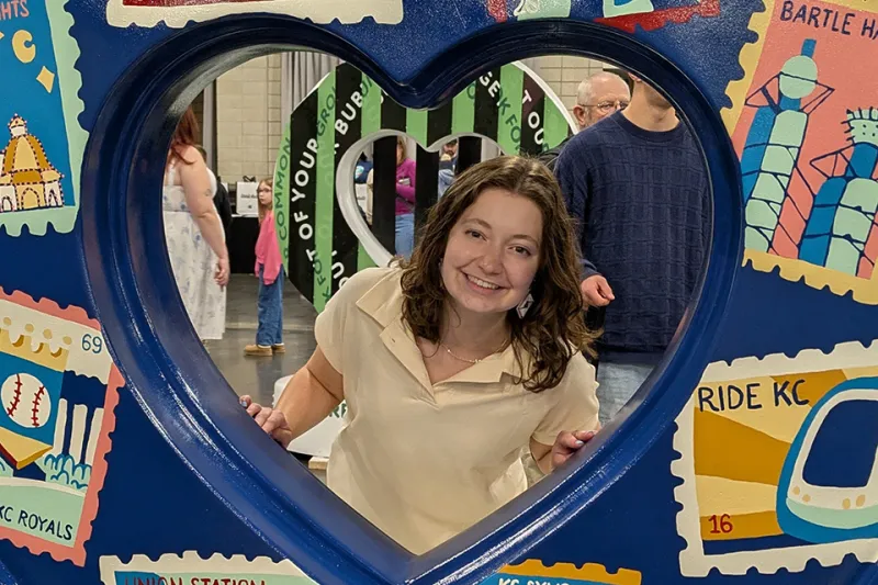 Graphic design student puts her 'heart' into Kansas City sculpture exhibit