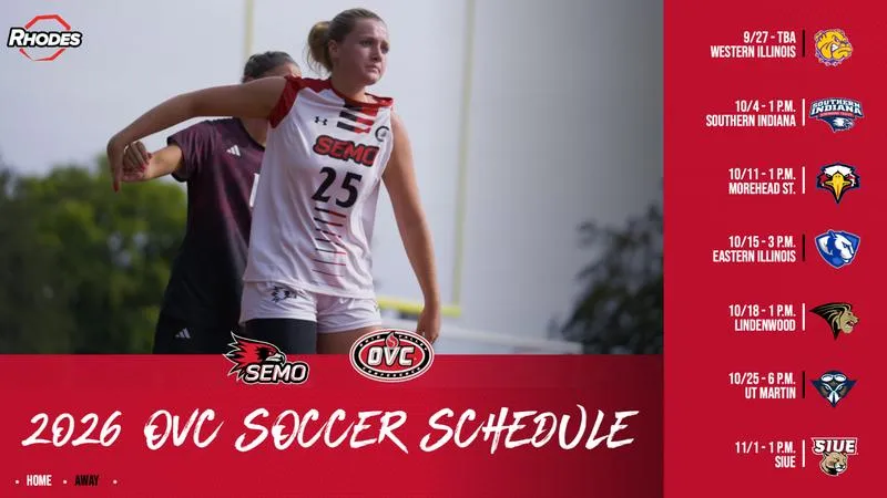 OVC Announces Women's Soccer Schedule