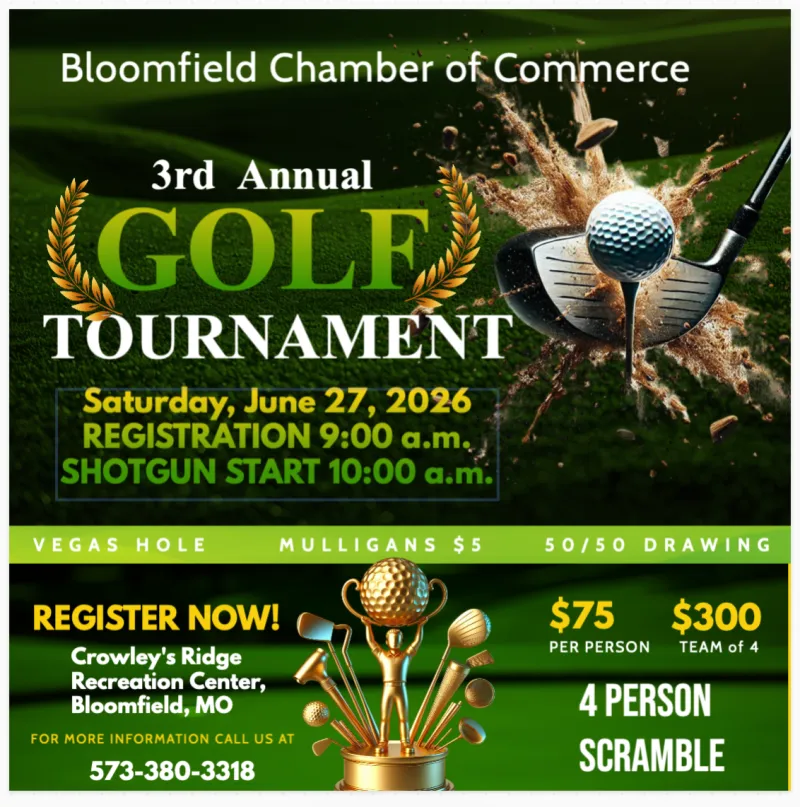 Bloomfield Chamber Golf Tournament Set for June 27th