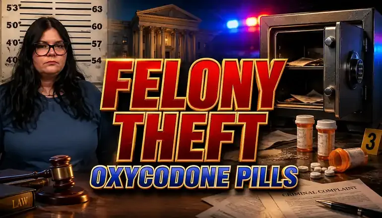 Bethany woman charged with felony stealing of oxycodone pills