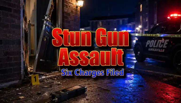 Kirksville man faces six charges after alleged stun gun assault