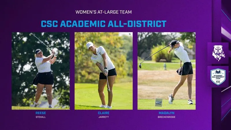Stovall, Jarrett, Breckenridge Named CSC Academic All-District