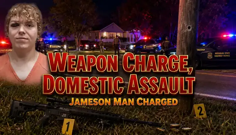 Jameson man charged after alleged intoxicated shooting incident