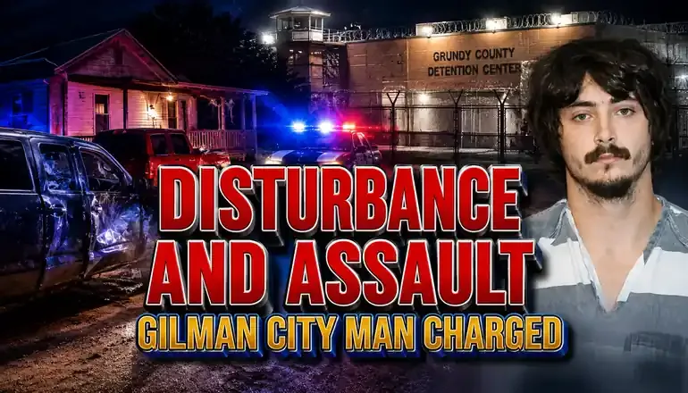 Gilman City man faces charges after disturbance and jail assault