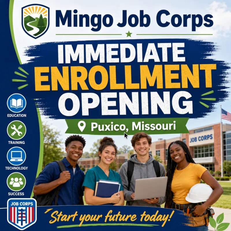 Mingo Job Corps Has Immediate Enrollment Openings