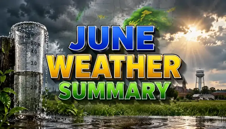 June rainfall leaves Trenton well above normal for annual moisture