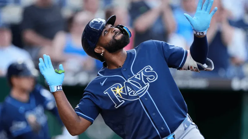 Junior Caminero homers for the 5th straight game as the Rays beat the Royals 10-4