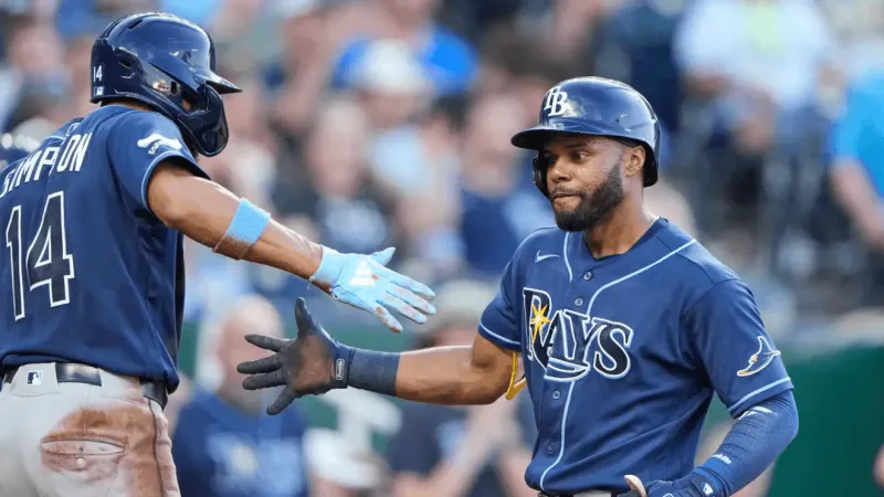 Mullins' 2-run homer, Seymour's sharp outing lift Rays to 8th straight win, 5-2 over Royal