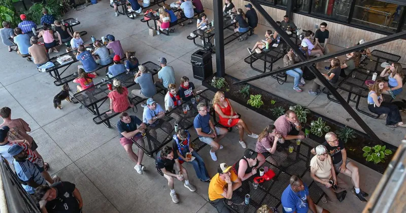 U.S. fans in Columbia react to the end of the team's World Cup run